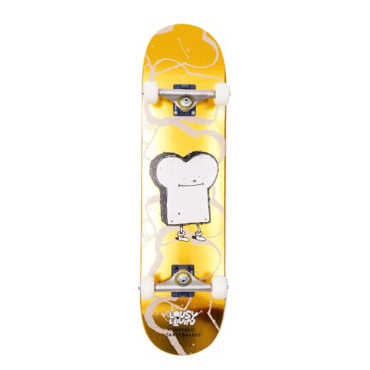 Inpeddo X Lousy Livin Golden Toast, Complete Skateboard  8.25"