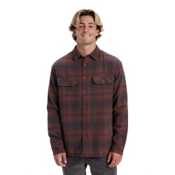 Quiksilver Ventura Overshirt Sherpa Brown Stone