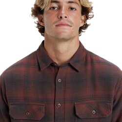 Quiksilver Ventura Overshirt Sherpa Brown Stone
