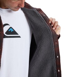 Quiksilver Ventura Overshirt Sherpa Brown Stone