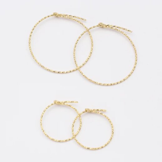 Jewelberry Kreole Shiny Wire S vergoldet