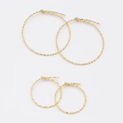 Jewelberry Kreole Shiny Wire S vergoldet