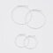 Jewelberry Kreole Shiny Wire L Silber