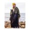 Passenger Clothing Roaming Recycled Sherpa Lined Changing Robe Black Khaki