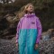 Passenger Clothing Roaming Recycled Sherpa Lined Changing Robe Viridian Green/Orchid