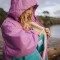 Passenger Clothing Roaming Recycled Sherpa Lined Changing Robe Viridian Green/Orchid