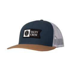 Salty Crew Pinnacle 2 Retro Trucker Cap Indigo/Tan