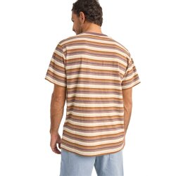 Rhythm. Vintage Stripe SS T-Shirt Cheddar