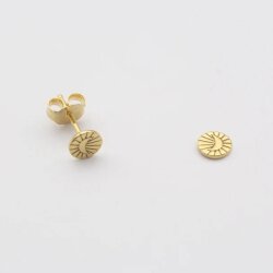 Jewelberry Stecker Moon on a Disc vergoldet