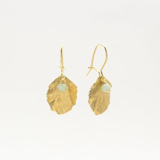 Jewelberry Ohrringe Hazel Leaf vergoldet