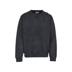 Cleptomanicx Boxy Crewneck Ligull Washed Blue Graphite