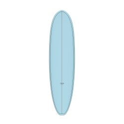 Surfboard TORQ Epoxy TET 7.4 V+ Funboard CC Blau