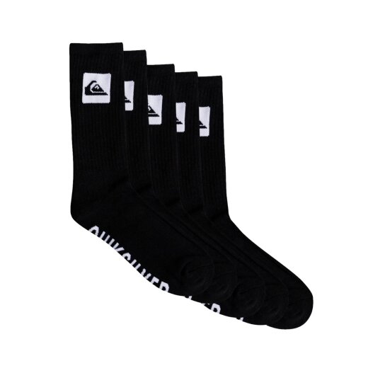 Quiksilver Socks 5 Crew Pack Black