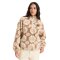 Roxy Jive Talking Fleece Pullover Portobella Tropical Tile Polar