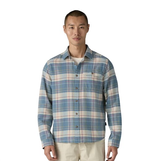Patagonia M´s L/S LW Fjord Flannel Shirt Raft Still Blue