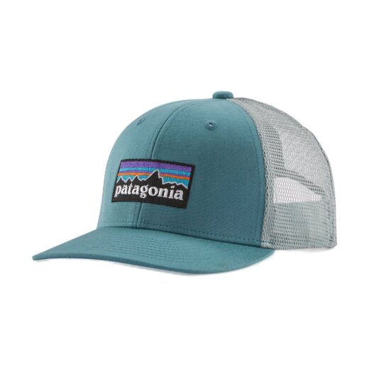 Patagonia Kids Trucker Hat P-6 Logo Wetland Blue