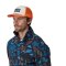 Patagonia P-6 Logo Trucker Hat White W/Redtail Rust