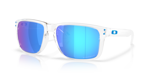 Oakley Holbrook XXL Sonnenbrille Polished Clear Prizm Saphire Polarized