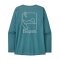 Patagonia Ws L/S Cap Cool Daily Graphic Shirt-Waters Wetland Blue