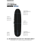 Devoted Longboard Lite Boardbag 5mm mit Finslot 9.1