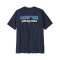 Patagonia Ms P-6 Logo Responsible Tee New Navy