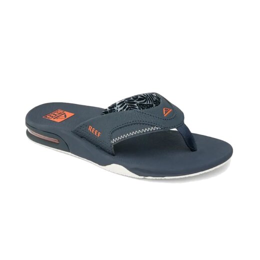 reef Fanning Zehentrenner Navy / Orange Tropic