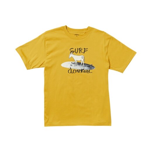 Captain Fin T-Shirt Surf Donkey Mineral Yellow L