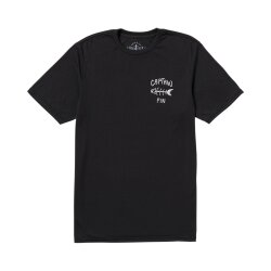 Captain Fin T-Shirt MT Bones Short Black