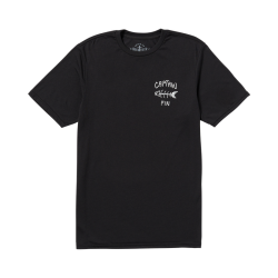 Captain Fin T-Shirt MT Bones Short Black