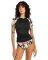 Billabong Lycra Surf Logo SS Kurzarm Black Multi
