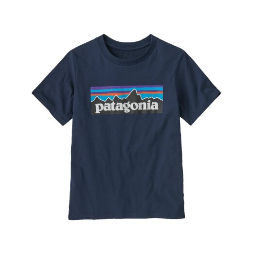 Patagonia Kids P-6 Logo Shirt New Navy