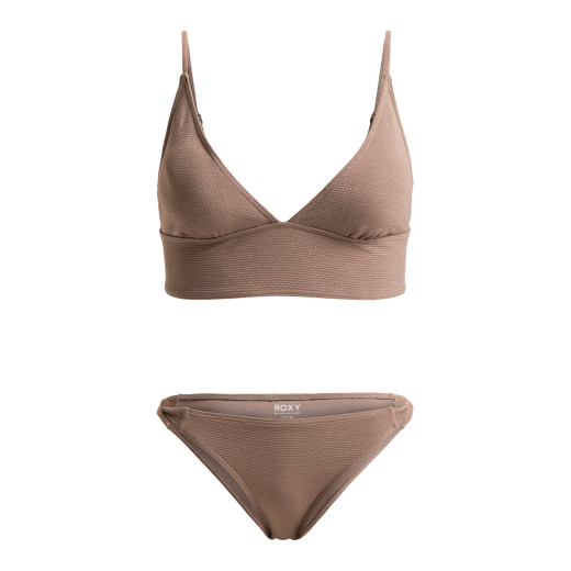 Roxy Lasca Tank Top Bikini Set deep Taupe