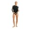 Roxy Surf LS Lycra Anthracite Island Escape  M