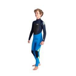 C-Skins Legend Junior Back Zip Steamer 4/3 Kinder Neoprenanzug Cyan Slate Multi