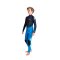 C-Skins Legend Junior Back Zip Steamer 4/3 Kinder Neoprenanzug Cyan Slate Multi