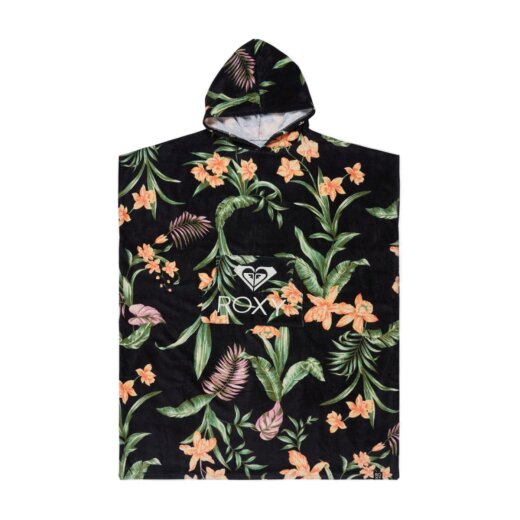 Roxy Poncho Stay Magical Printed Anthracite Island Escape