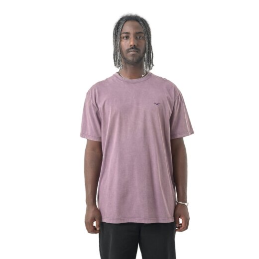 Cleptomanicx Boxy Tee Ligull Washed Plum Perfect
