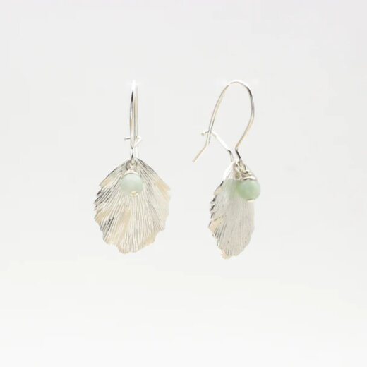 Jewelberry Ohrringe Hazel Leaf Silber