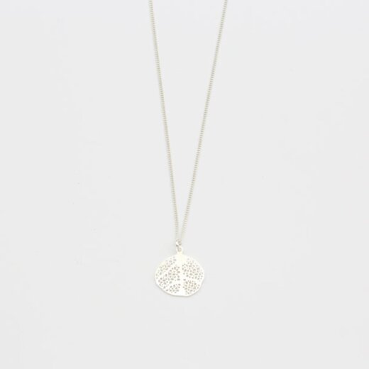 Jewelberry Kette Small Coral Leaf Silber