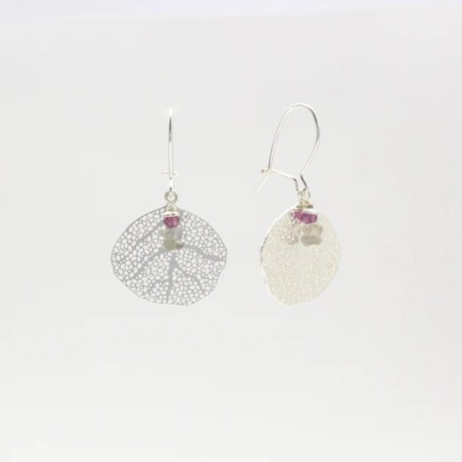 Jewelberry Ohrringe Coral Leaf Silber