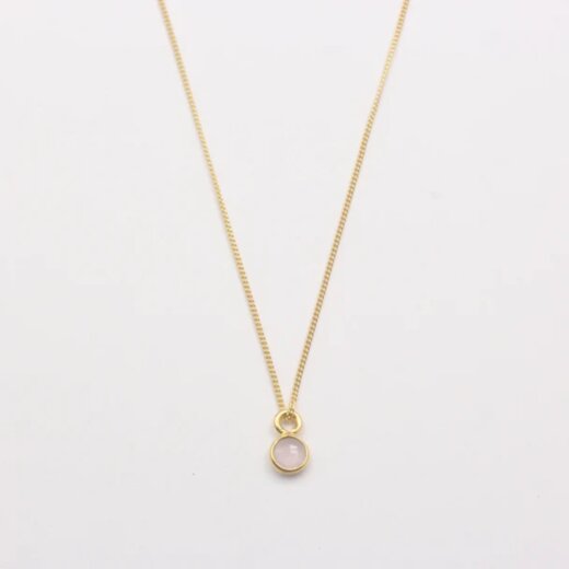 Jewelberry Kette Briolette Rose 40cm vergoldet