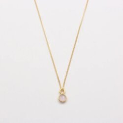 Jewelberry Kette Briolette Rose 40cm vergoldet