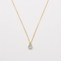 Jewelberry Kette Briolette Azur 40cm vergoldet