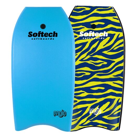 Softech Mojo Bodyboard 38" Sky Blue Zebra