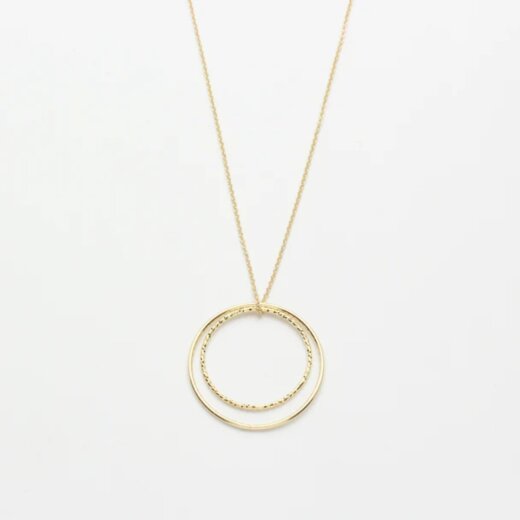 Jewelberry Kette Mixed Rings 60cm vergoldet