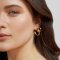 Jewelberry Stecker Three Lines Hoop L vergoldet