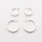 Jewelberry Stecker Three Lines Hoop L Silber