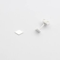 Jewelberry Stecker Tiny Rhomb Silber