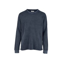 Cleptomanicx Boxy Crewneck Thermal LS Sky Captain