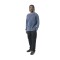 Cleptomanicx Boxy Crewneck Thermal LS Sky Captain L